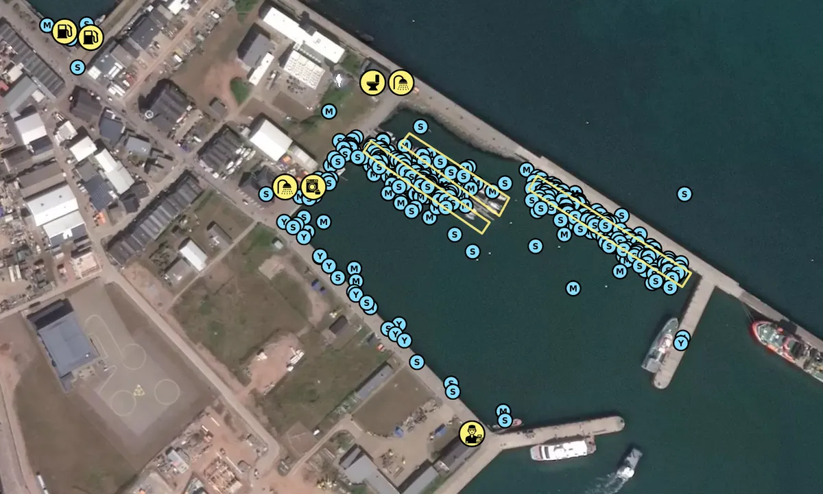 Satelite image of Wassersportclub Helgoland (Südhafen)