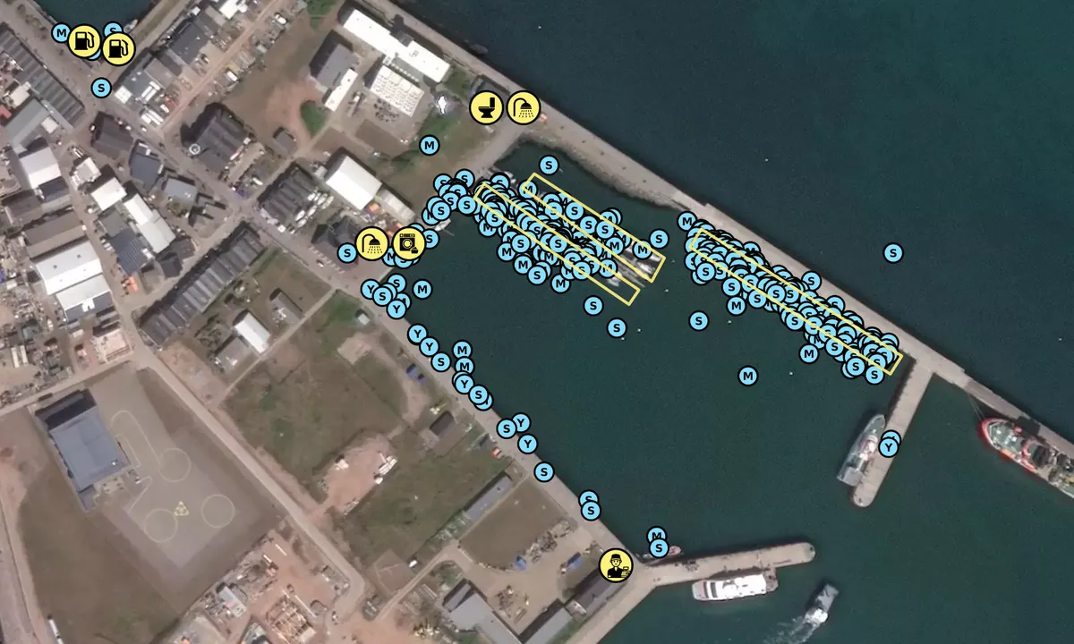 Satelite image of Wassersportclub Helgoland (Südhafen)