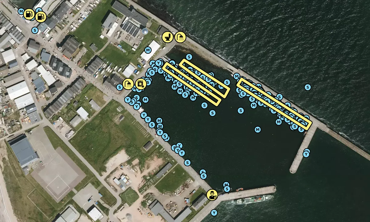 Satelite image of Wassersportclub Helgoland (Südhafen)