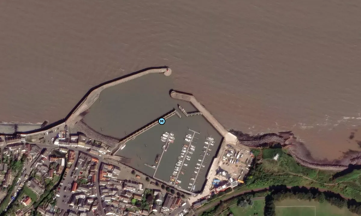 Satelite image of Watchet Harbour Marina