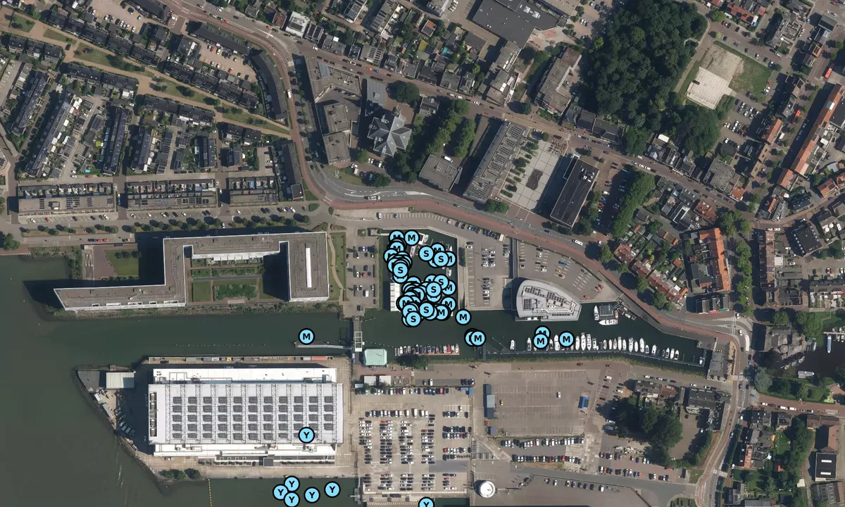Satelite image of Watersportvereniging Alblasserdam