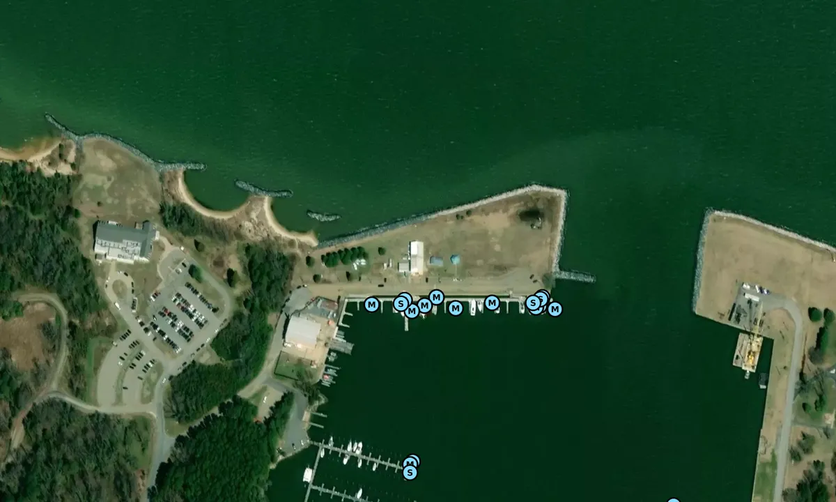 Satelite image of West Basin Marina, MWR