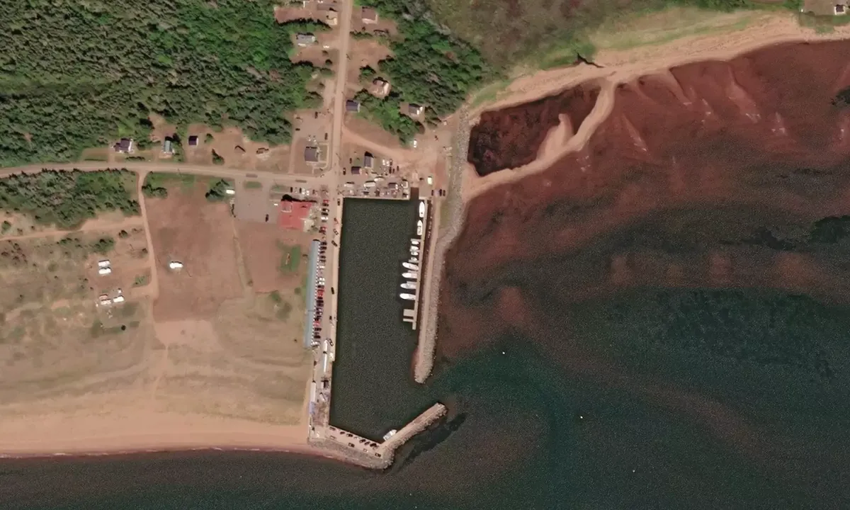 Satelite image of West Point Marina
