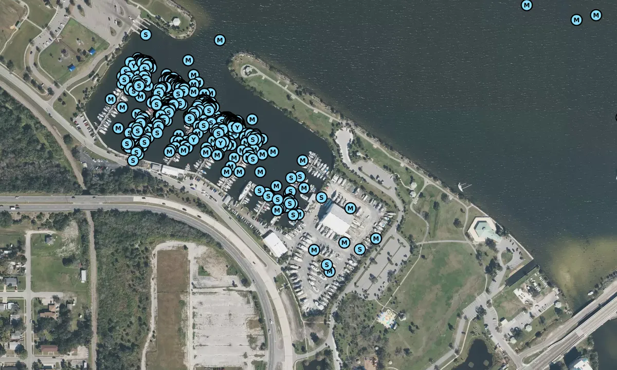 Satelite image of Westland Marina - Titusville