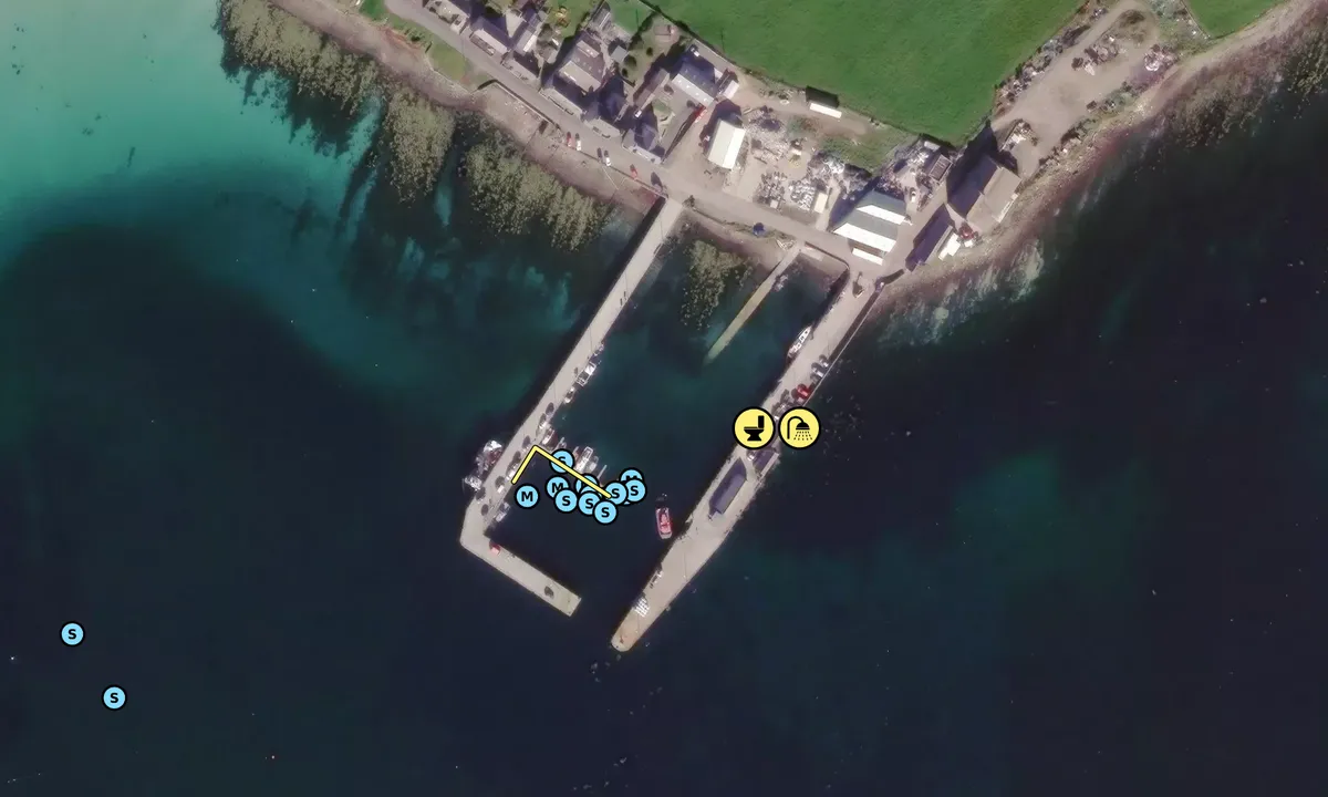 Satelite image of Westray Marina - Broughton