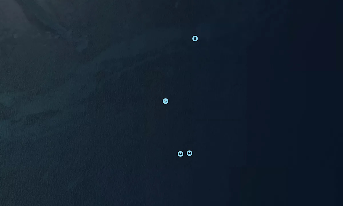 Satelite image of Whale Harbor anchorage