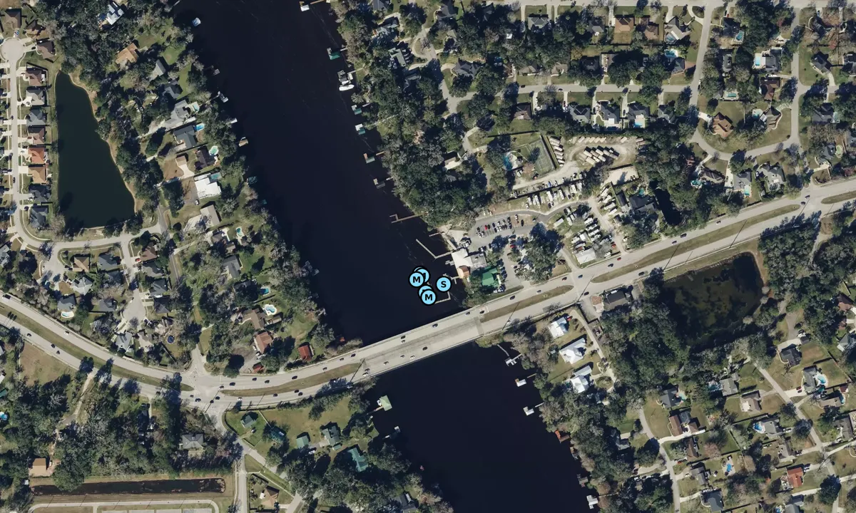 Satelite image of Whiitey's Fish Camp Marina