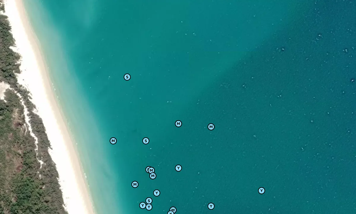 Satelite image of White Beach