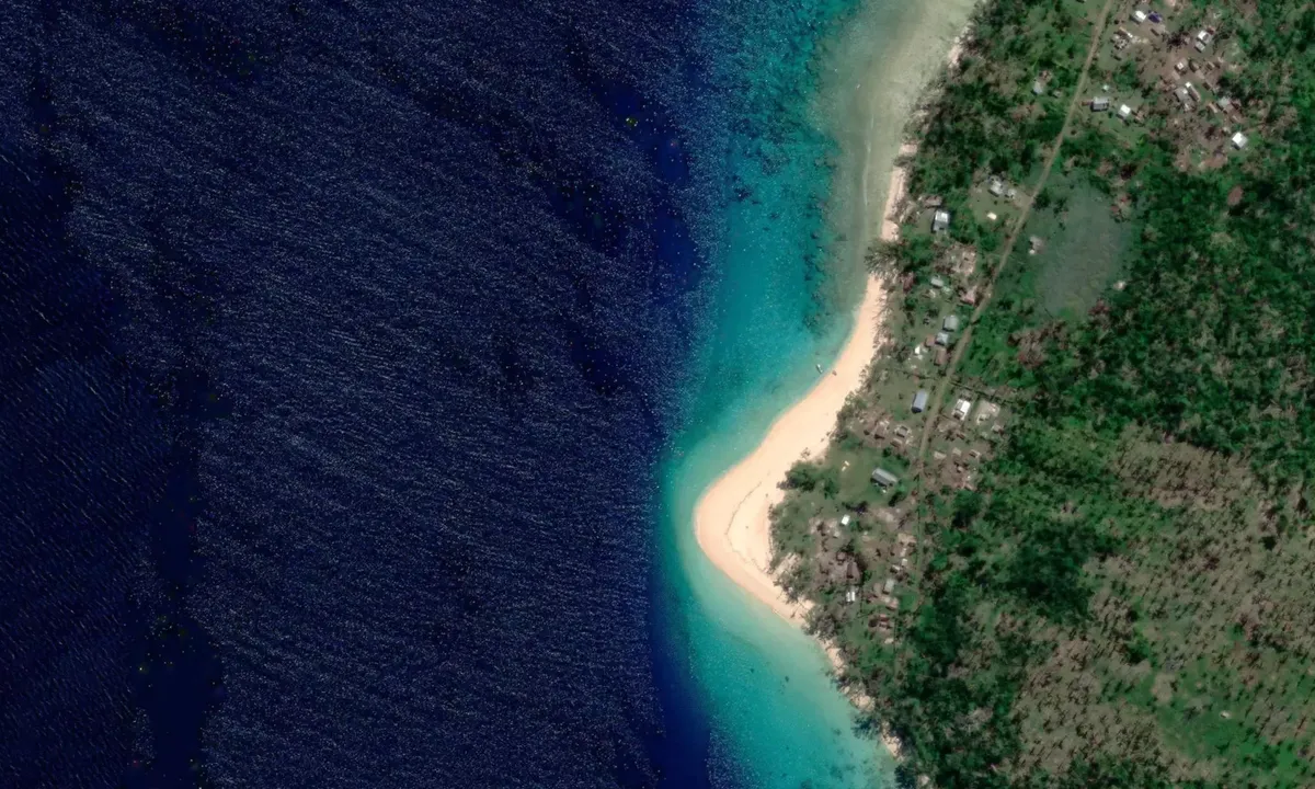 Satelite image of White beach