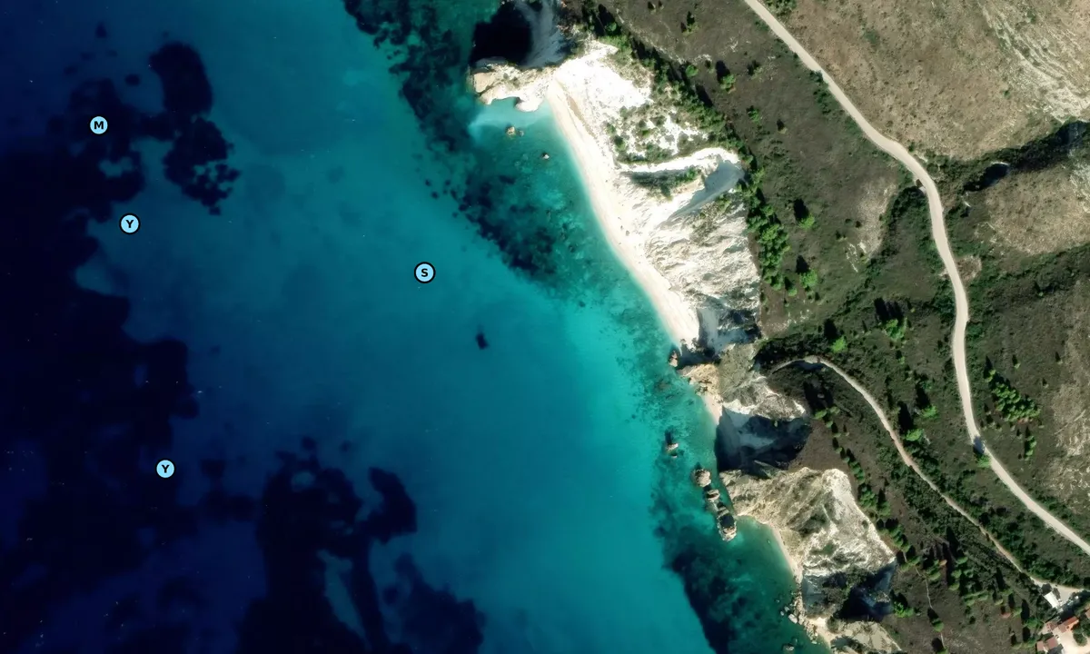 Satelite image of White Rocks Bay