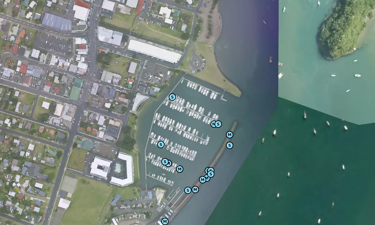 Satelite image of Whitianga Marina 1