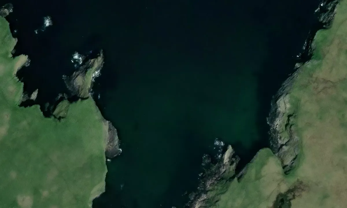 Satelite image of Wick of Gruting (West)