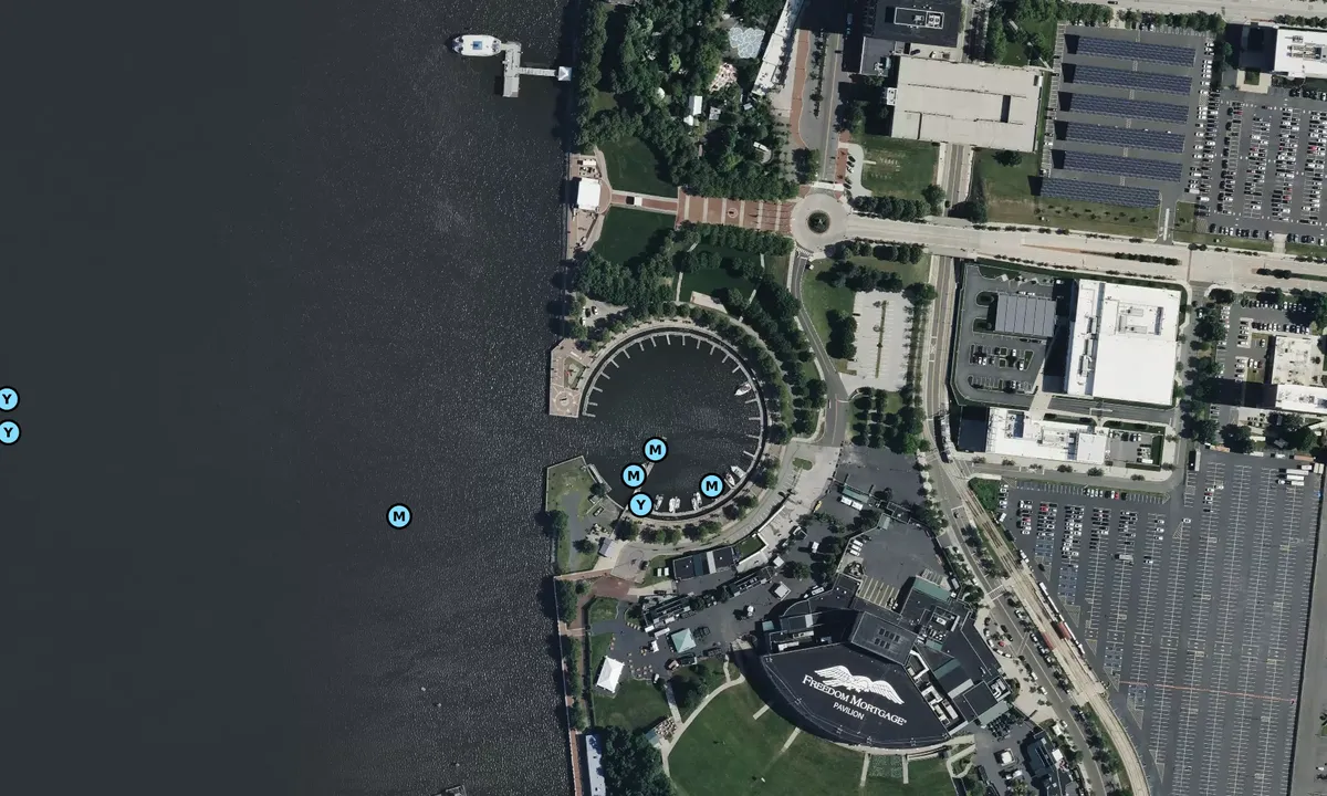 Satelite image of Wiggins Park Marina - Camden