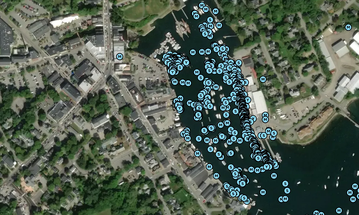 Satelite image of Willey Wharf