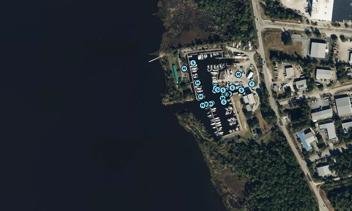 Satelite image of Wilmington Marine Center - New Hanover
