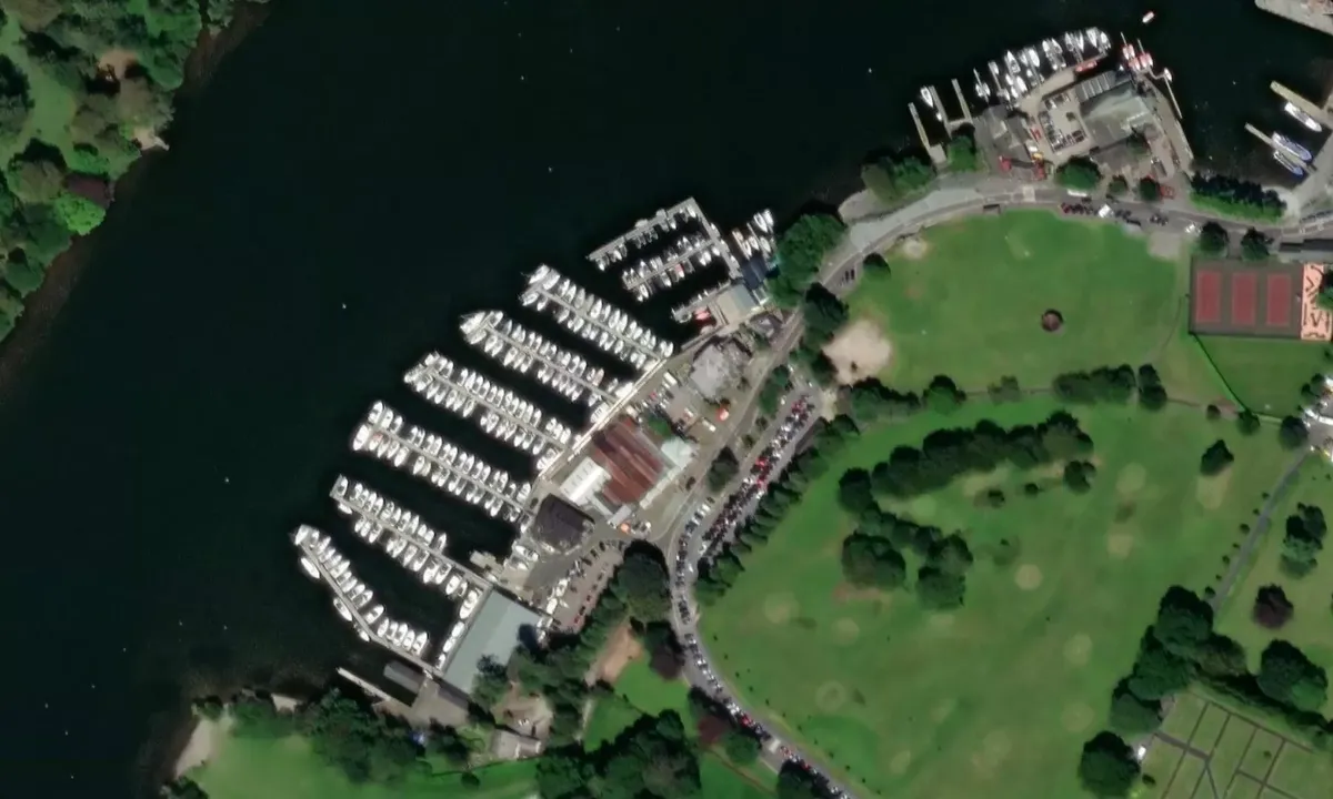 Satelite image of Windermere Quays
