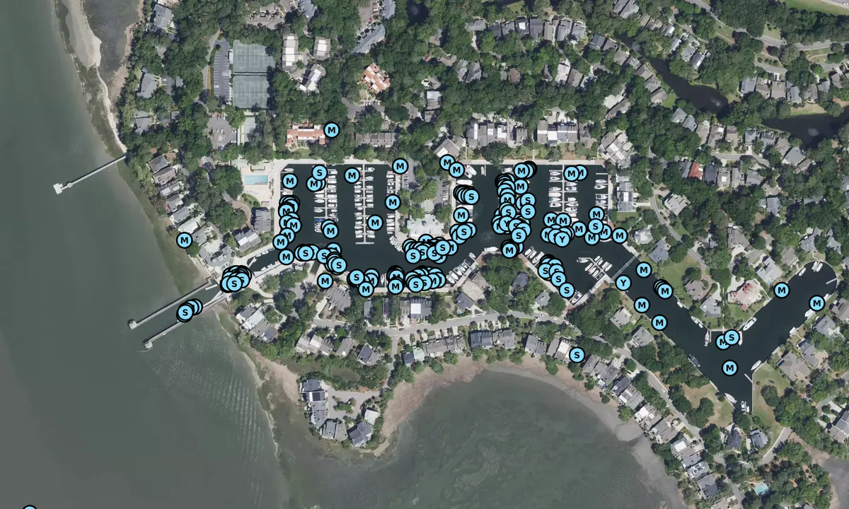 Satelite image of Windmill Harbour Marina - Hilton Head Island