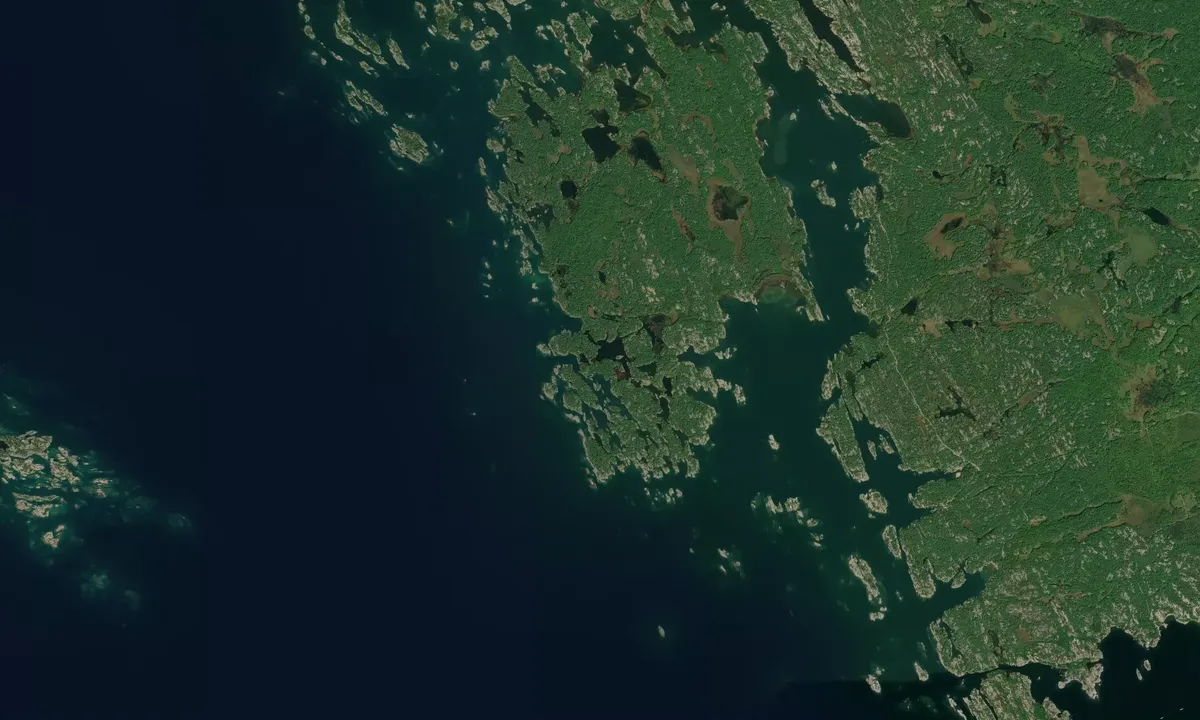 Flyfoto av Windsor Island/Franklin Island West