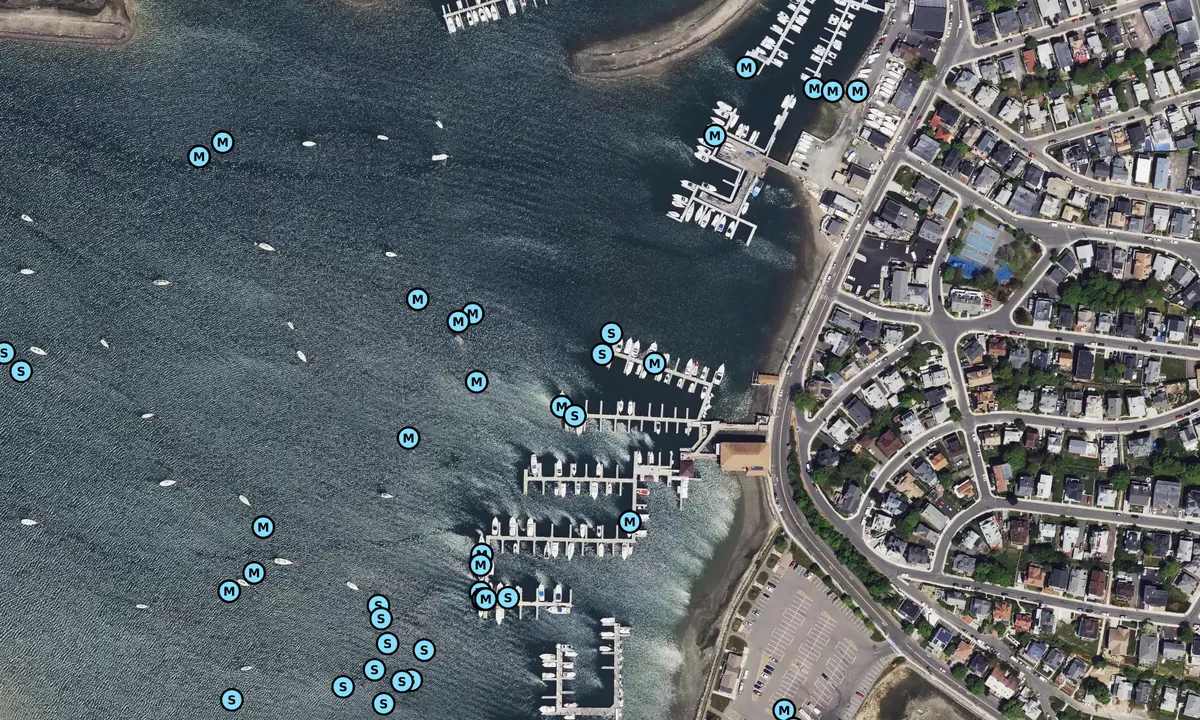 Satelite image of Winthrop Yacht Club