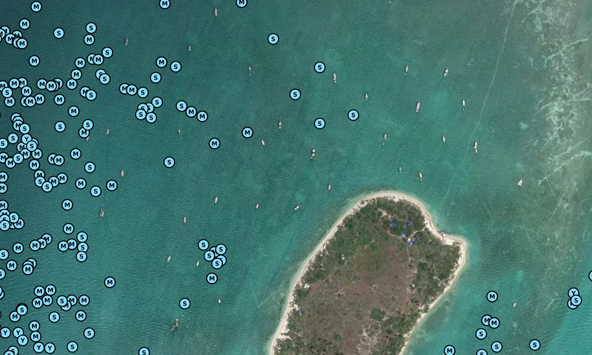 Satelite image of Wisteria Island, NW