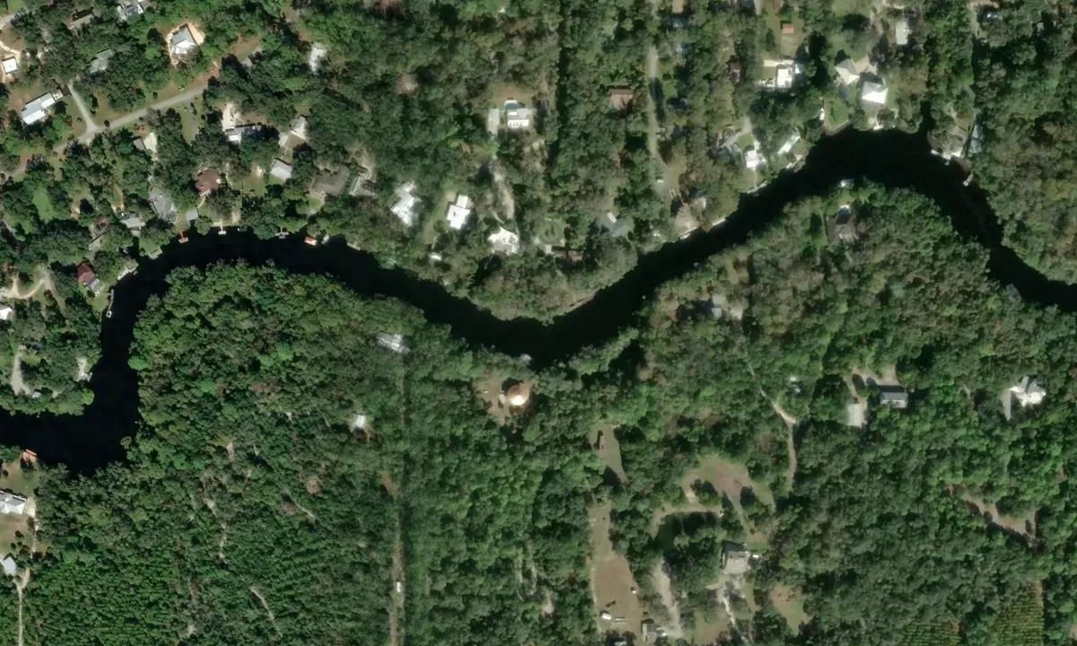 Satelite image of Withlachoochee River