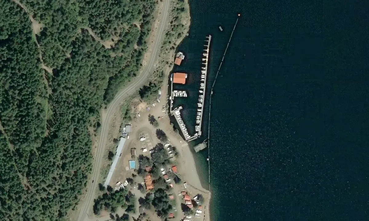 Satelite image of Woodbury Resort Marina