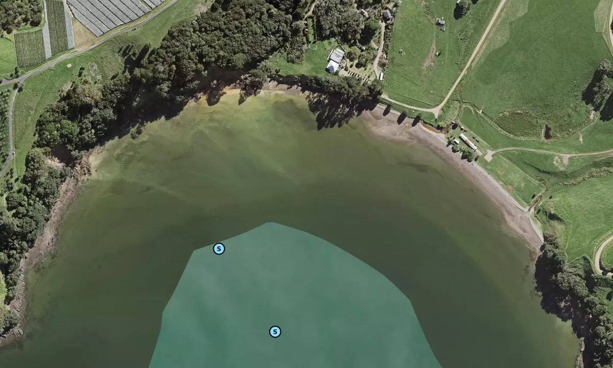 Satelite image of Woodside Bay