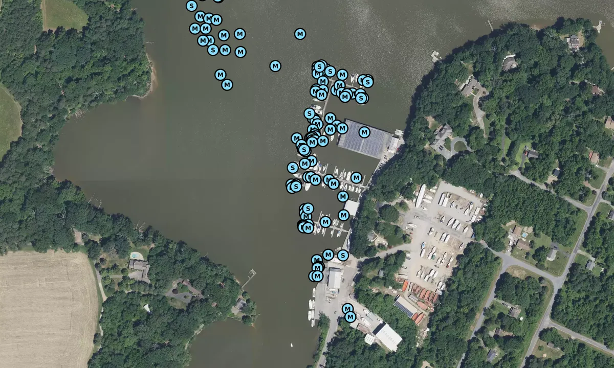 Satelite image of Worton Creek Marina - Chesapeake Landing
