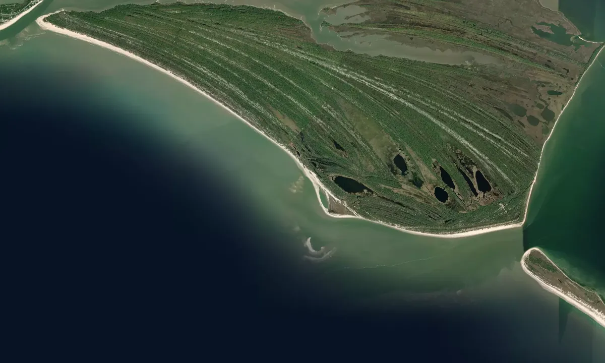 Flyfoto av Wreck Island 1
