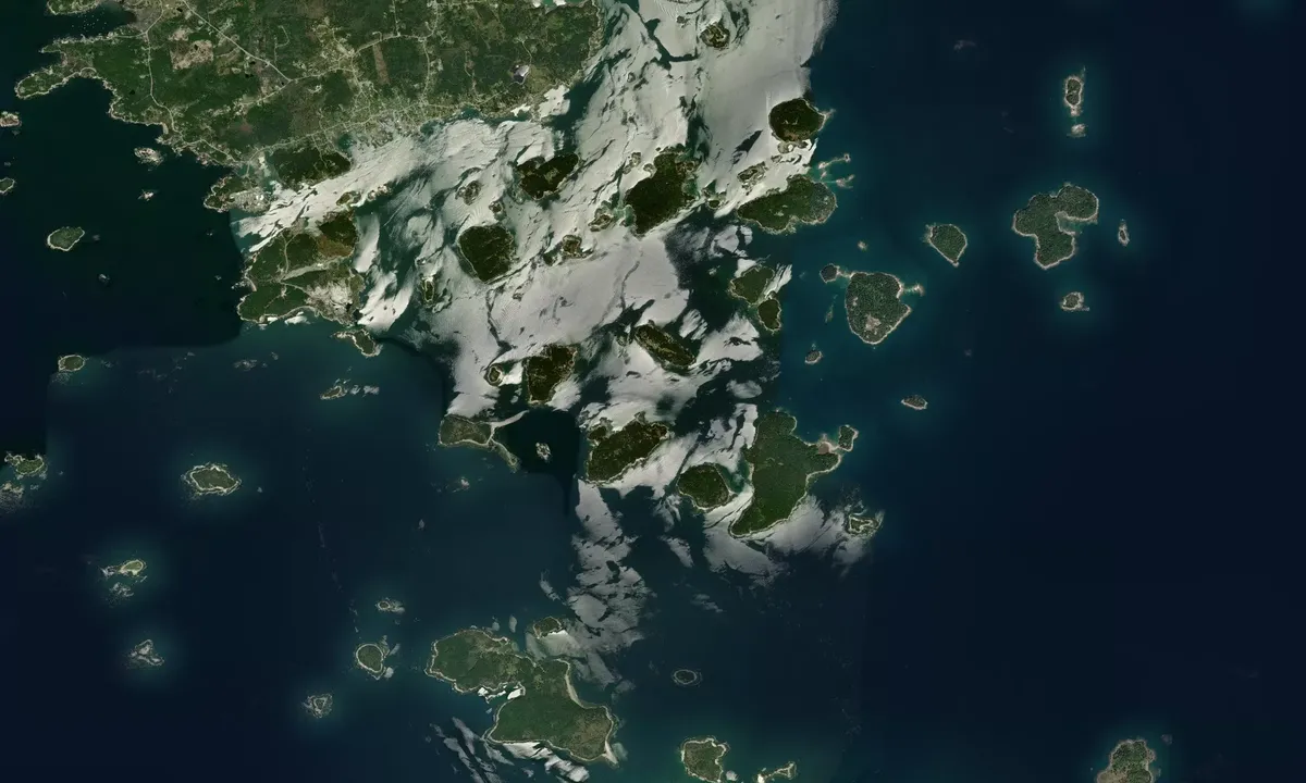 Flyfoto av Wreck Island