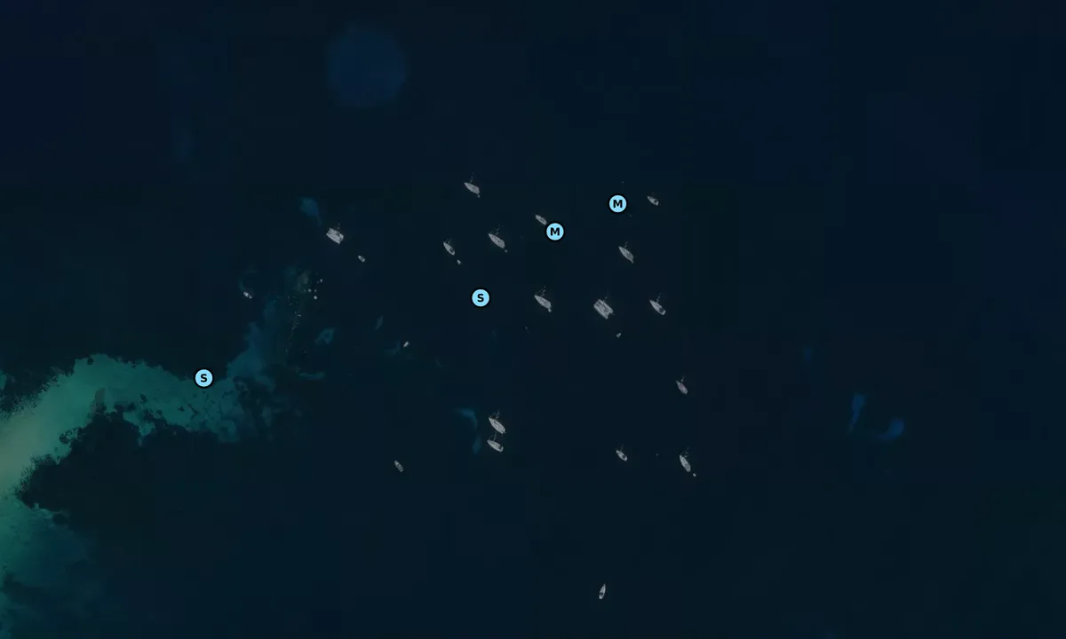 Satelite image of Wreck Michelle