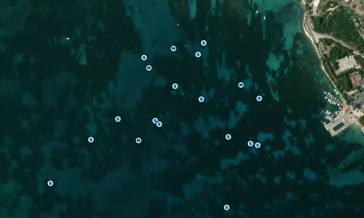 Satelite image of Xiphonio Anchorage