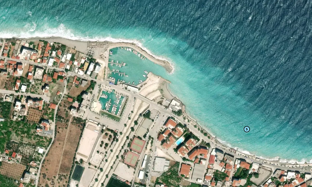 Satelite image of Xylokastro