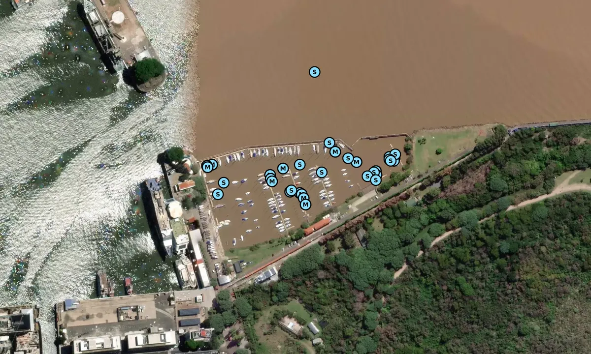 Satelite image of Yacht Club Argentino