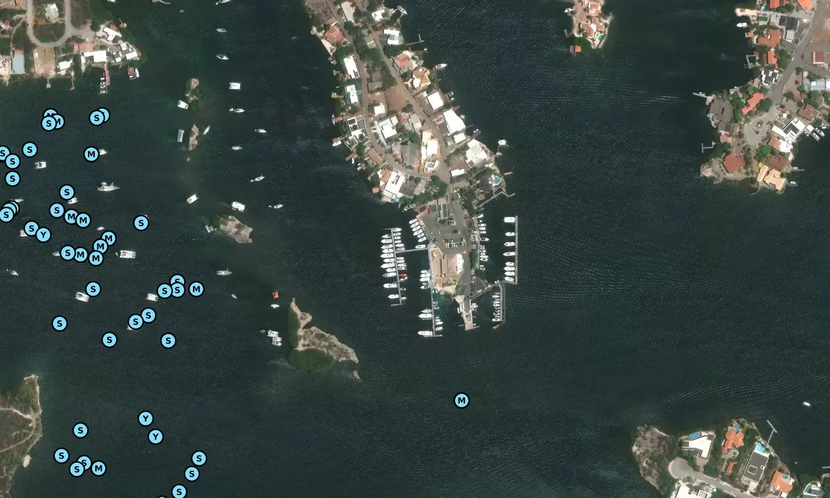 Satelite image of Yacht Club Curacao