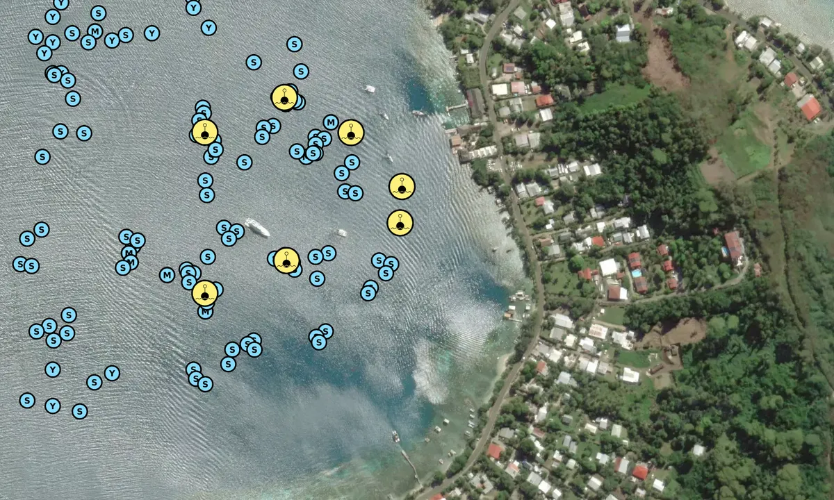 Satelite image of Yacht Club de Bora Bora