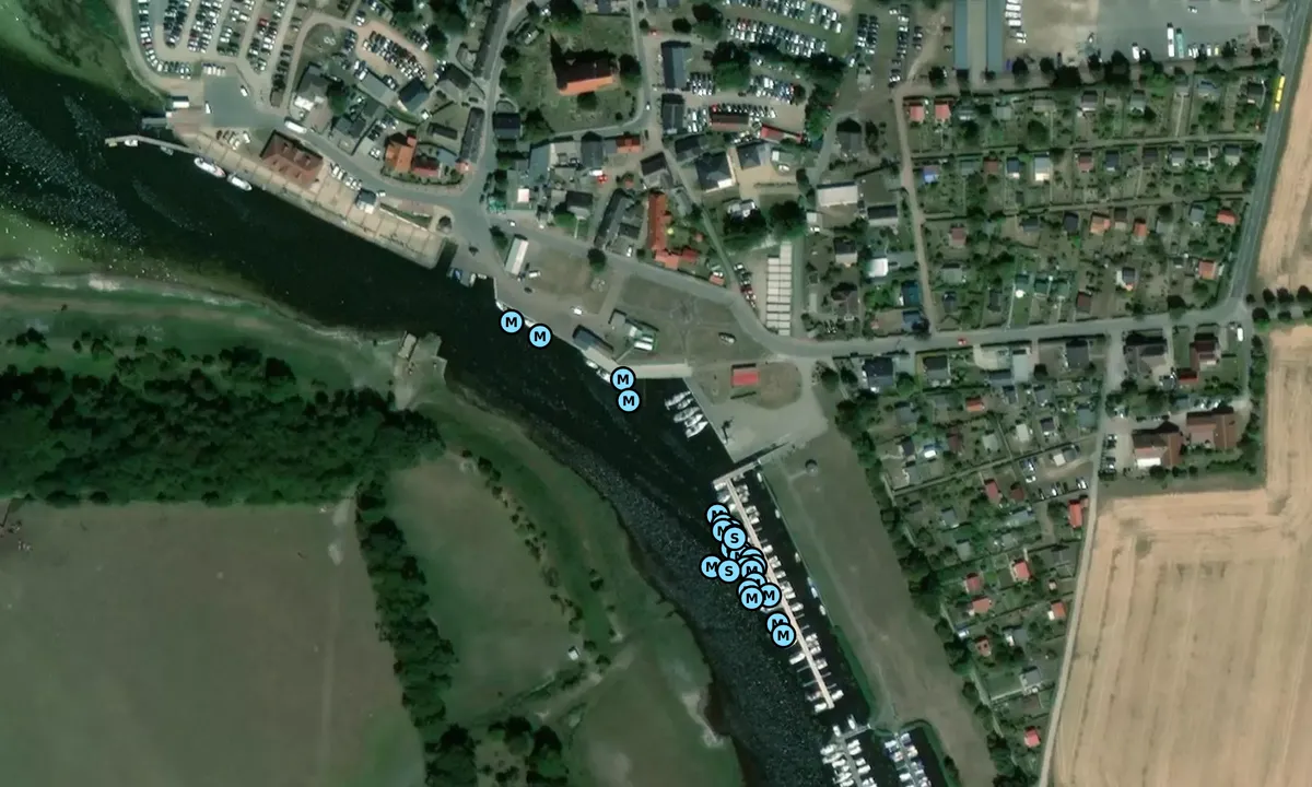 Satelite image of Yachthafen Schaprode