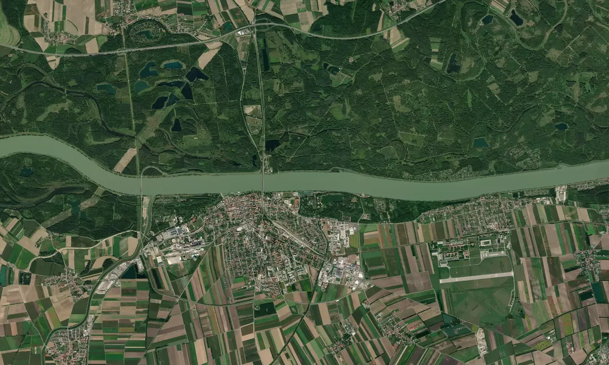 Flyfoto av Yachthafen Tulln