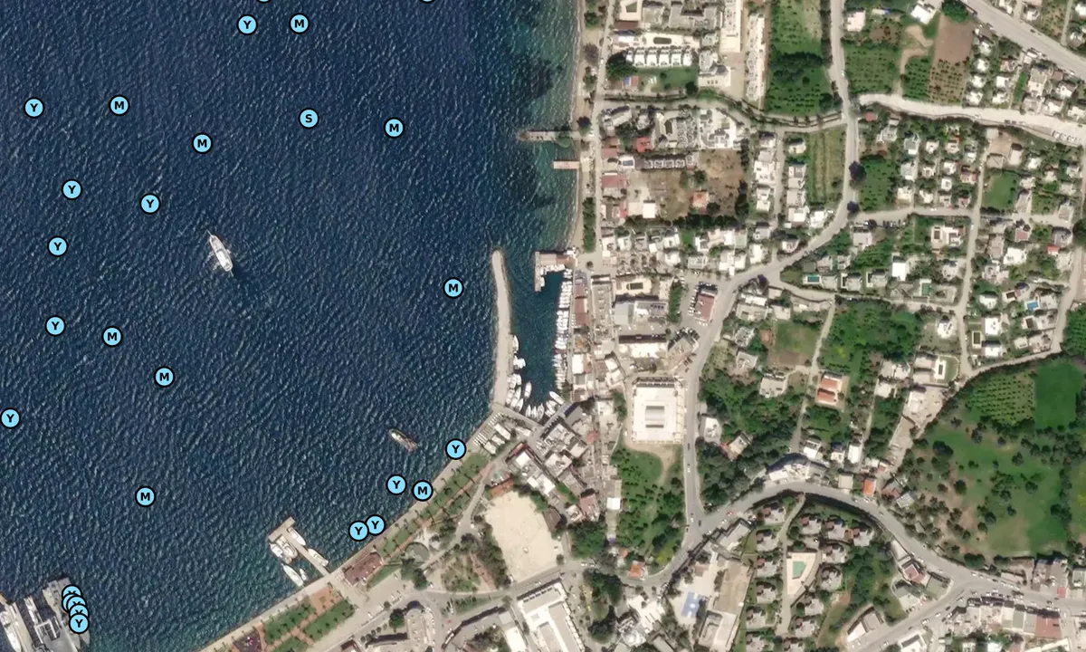 Satelite image of Yalikavak Municipal Harbour