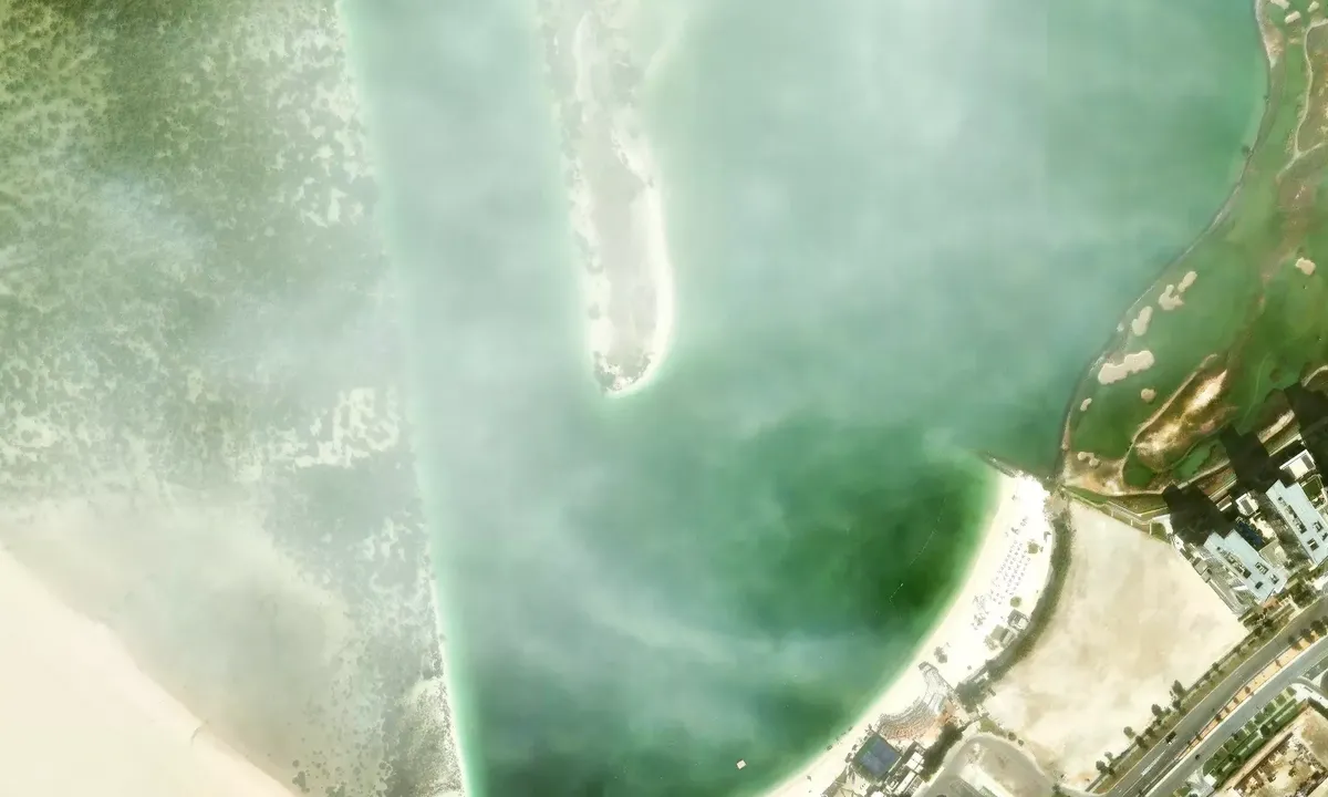 Satelite image of Yas Beach