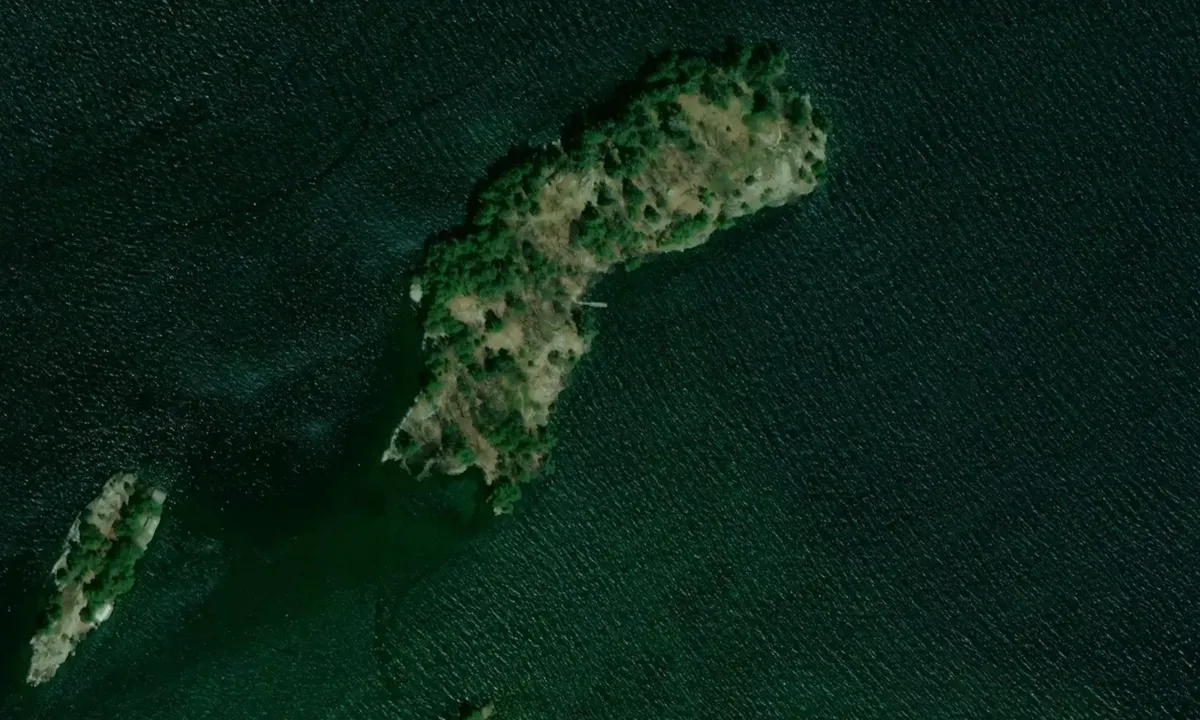 Satelite image of Yeo Island South