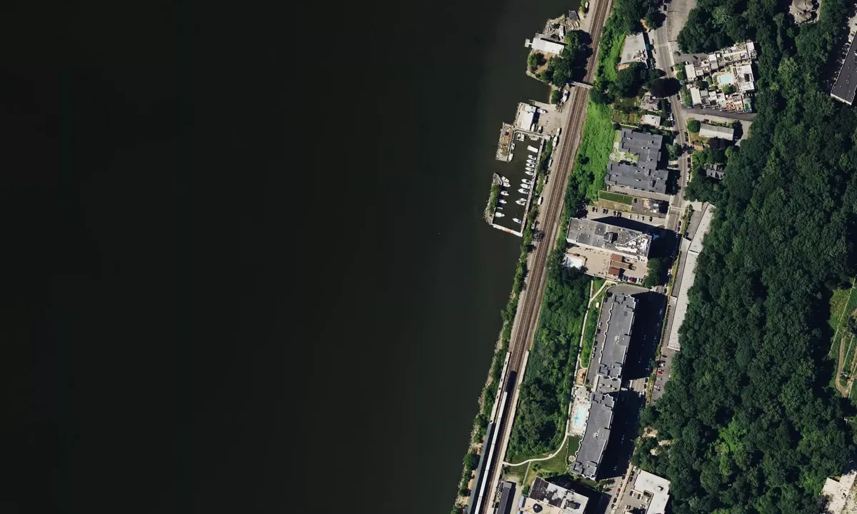 Satelite image of Yonkers Yacht Club Anchorage