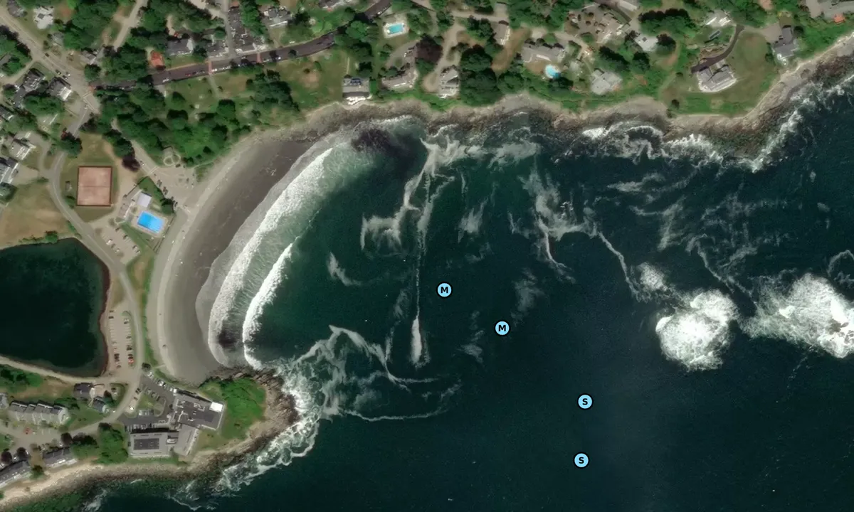 Satelite image of York Harbor Outside