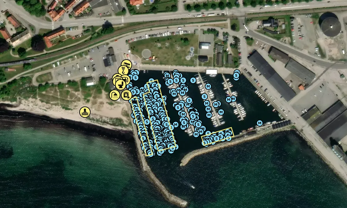 Satelite image of Ystad Gästhamn