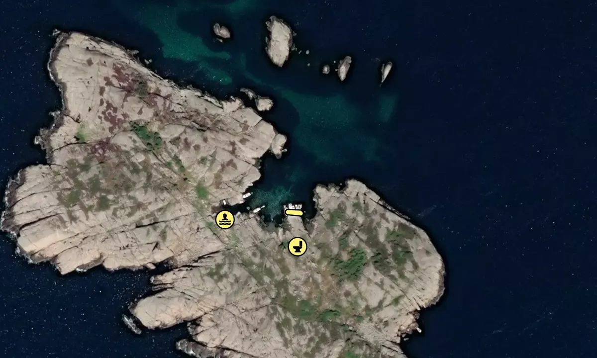 Satelite image of Ytre Mannevær