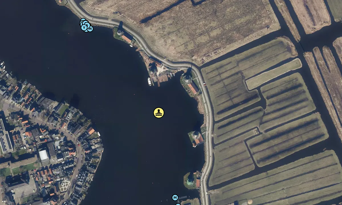 Satelite image of Zaanse Schans Anchoring