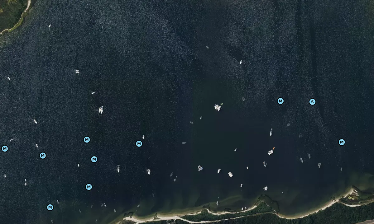 Satelite image of Zach's Bay