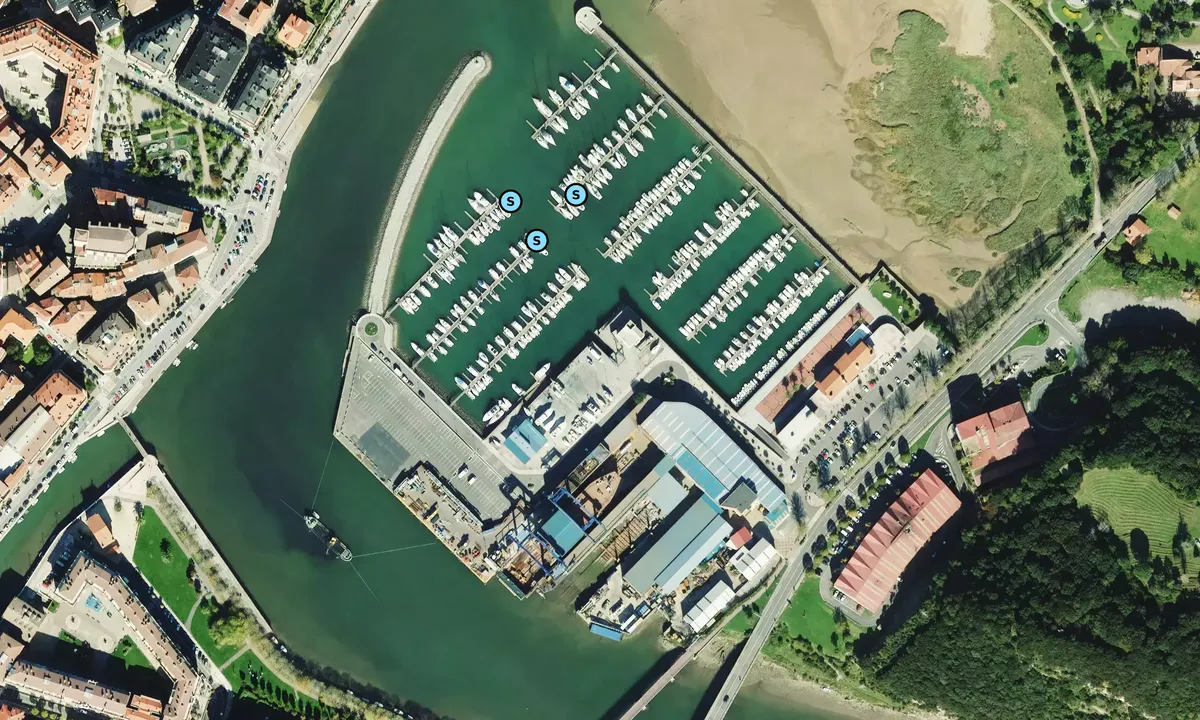 Satelite image of Zumaia Marina Urola